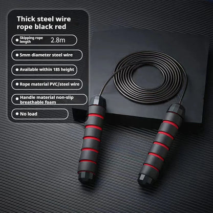 Adjustable Jump Rope Rapid Speed Jump Steel Skipping Rope Foam Handle Fitness Slim Body Professional Home Sport Equipment