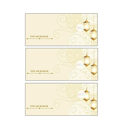 24pcs 4*9cm Eid Mubarak /Ramadan Kareem Sealing Labels Decor Ramadan Mubarak Packaging Stickers Muslim Islamic Festival Decor