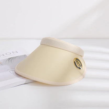 Adult Child Woman's Sun Visor Hats Female Bowknot Visor Caps Hand Made DIY Straw Summer Cap Casual Empty Top Hat Beach