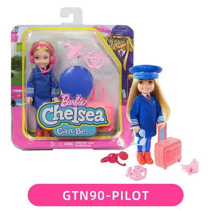 Original Barbie Mini Chelsea 10cm Dolls for Girls Genuine Top Brand Mattel Toys for Kids Children Baby Christmas Birthday Gifts