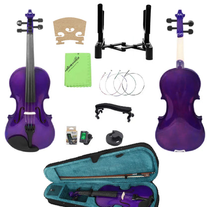 4/4 Purple Violin Present Suitable Music Course Study With Practical Parts Violin Beginner Professional Level Examination
