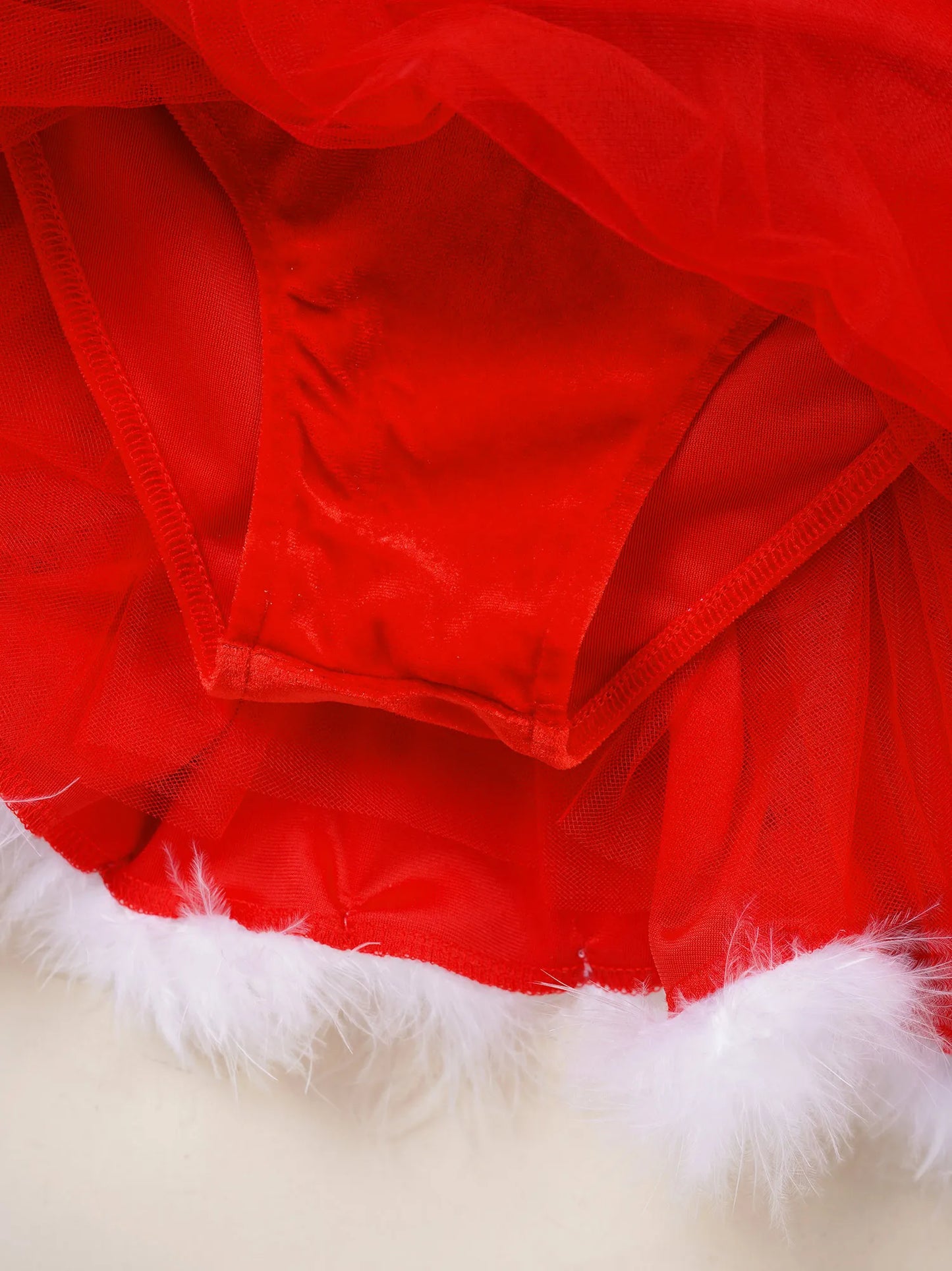 4-16y Girls Christmas Santa Claus Cosplay Costume Ballet Skating Dance Tutu Dress With Hat Gloves Xmas New Year Party Clothes