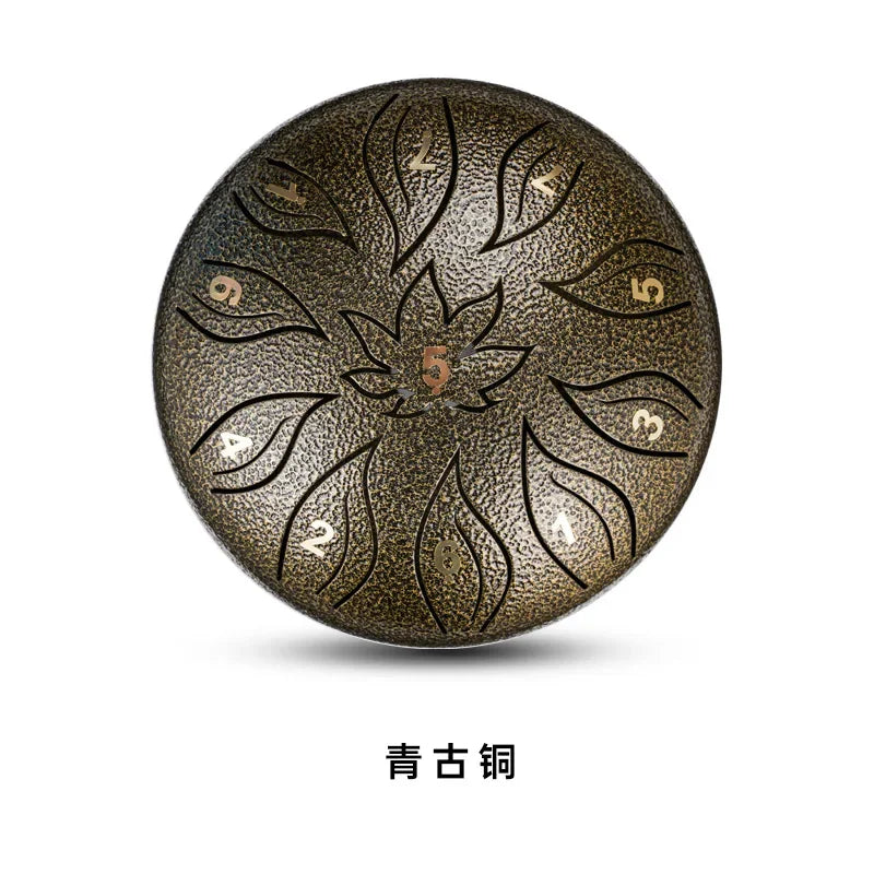 Tongue Drum 6 Inch 11 Notes Ethereal Drums Children Steel Hand Drums Yoga Meditation Professional Percussion Instruments Gifts