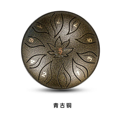 Tongue Drum 6 Inch 11 Notes Ethereal Drums Children Steel Hand Drums Yoga Meditation Professional Percussion Instruments Gifts
