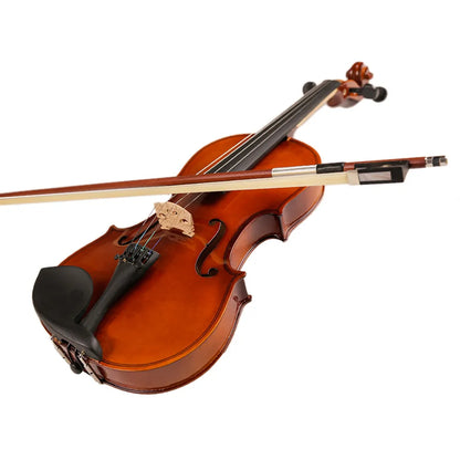Gift for Christmas 1/8 1/16 1/10 Size With Case Bow Strings Shoulder Rest Bass Wood Violin for Children Students Kids Violin