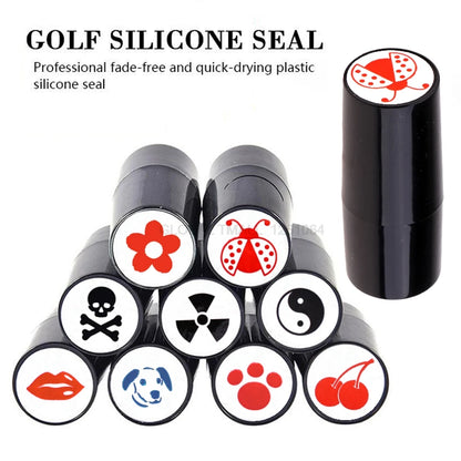 1PC GOG Golf Ball Stamper Stamp Impression Seal Marker Quick-Dry Plastic Multicolors Golf Adis Symbol for Golfer Gift New