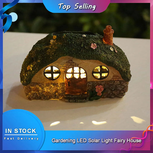 Gardening LED Solar Light Fairy House High Quality Anti-Corrosion Lawn Lamp for Outdoor Garden Decor