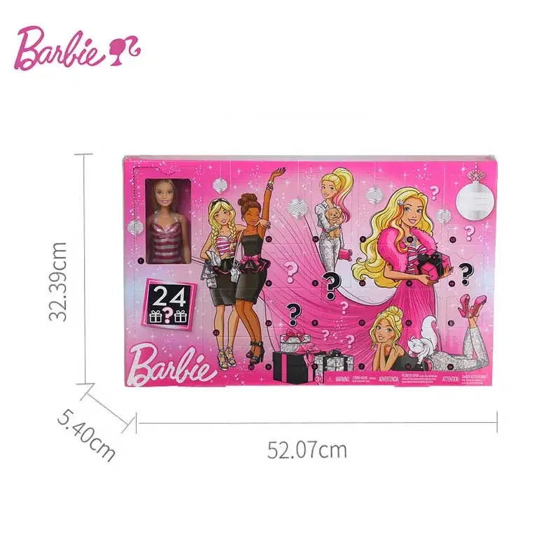 Original Barbie Holiday Surprise Gift Pack Doll Set Princess Elegant Dress Up Clothes Accessories Holiday Birthday Gift GFF61