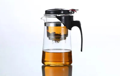 Promotion Genuine Glass Teapot Tea Kettle 500ML Detachable Tea Pot Press This Button to Filter the Tea
