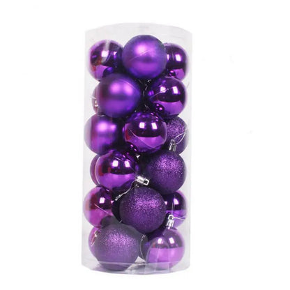 24/36pcs Christmas Ball Christmas Tree Ornament Home Christmas Hanging Pendant New Year Party Decoration Gift Navidad