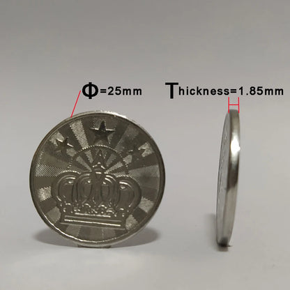 100pcs Arcade Game Coin Token Stainless Steel Coin Tokens Custom Tokens for Arcade MAME JAMMA Amusement Cabinet Vending Machines