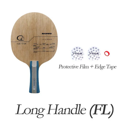 Original SANWEI CC CARBON Table Tennis Blade Racket (5+2 Carbon) Ping Pong Bat Paddle