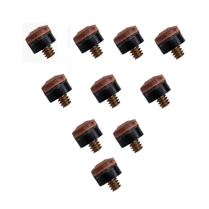 10/20pcs Set 10mm High Quality Screw on Cue Tips for Billiard Pool Cue Stick and Snooker Cue Replacement Parts Stick Repair Tool