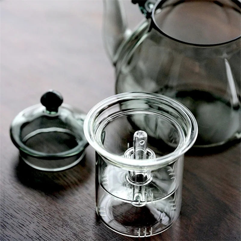 780ml Glass Teapot Beam Kettle Pottery Stove Tea Pot Cooking and Steaming Dual Purpose Tea Kettle Kungfu Tea Set Teaware