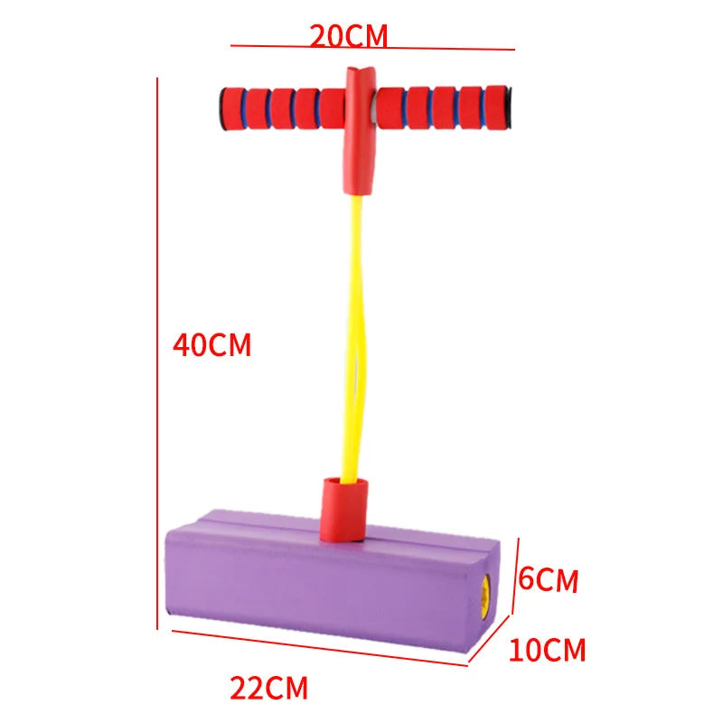 Kids Sports Games Toys Foam Stick Jumper Indoor Outdoor Fun Fitness Equipment Improve Bounce Sensory Toys for Boy Girl Gift