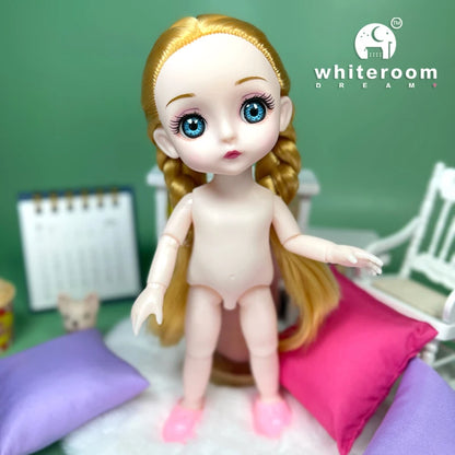 Doll for Girl Baby Doll Toys Children Kid Boy Toy PC Lover Holiday Gift Full Set Bjd 1/12 Mini Dolls Baby Clothes Dress Up