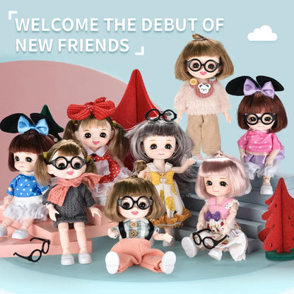 Doll for Girl Baby Doll Toys Children Kid Boy Toy PC Lover Holiday Gift Full Set Bjd 1/12 Mini Dolls Baby Clothes Dress Up