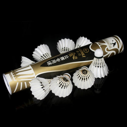 Kunli Badminton Shuttlecocks KL-gold Top Grade Goose Feather Shuttlecocks for International Tournament Best Durable Best Flying