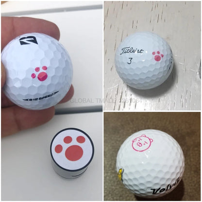 1PC GOG Golf Ball Stamper Stamp Impression Seal Marker Quick-Dry Plastic Multicolors Golf Adis Symbol for Golfer Gift New