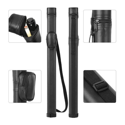 New 2/4Holes Pool Cue Case Billiard Bag With Divider Billiard Pool Cue Stick Carrying Bag Portable Billiard Case Accessories