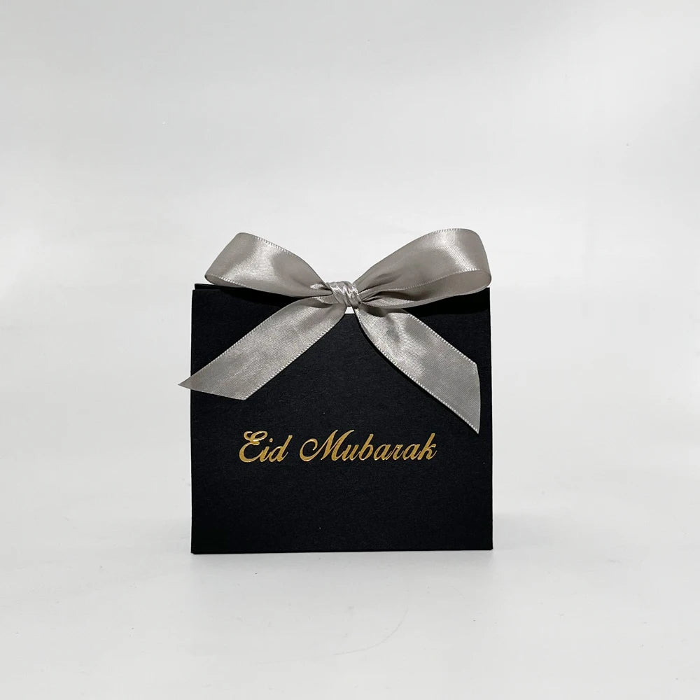 Eid Mubarak Gift Box Eid Mubarak Candy Packaging Boxes Muslim Islamic Festival Bag Family Dinner Party  Favors Decoration Suppli