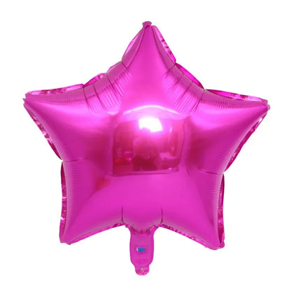 1pc 18inch Star Heart Inflatable Helium Balloon Birthday Party Decorations Kids Foil Balloons Wedding Christmas Supplies Gifts