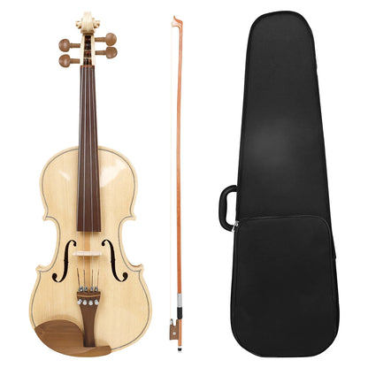 Astonvilla 4/4 Violin Maple Tiger Stripe Violin Set With Case Bow Violin for Beginners Professionals Stringed Instrument