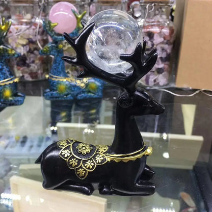 Natural Crystal Ball Decoration Stones Figurines Stand Gifts Home Decor Drop Shipping Christmas Gift