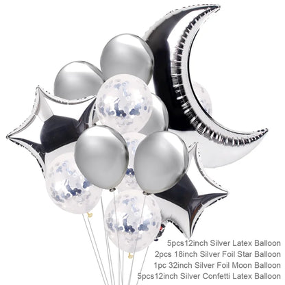 Eid Mubarak Banner Bunting Balloons Plates Tablecloth Kareem Ramadan Decoration for Home 2024  Muslim Islamic Party Supplies
