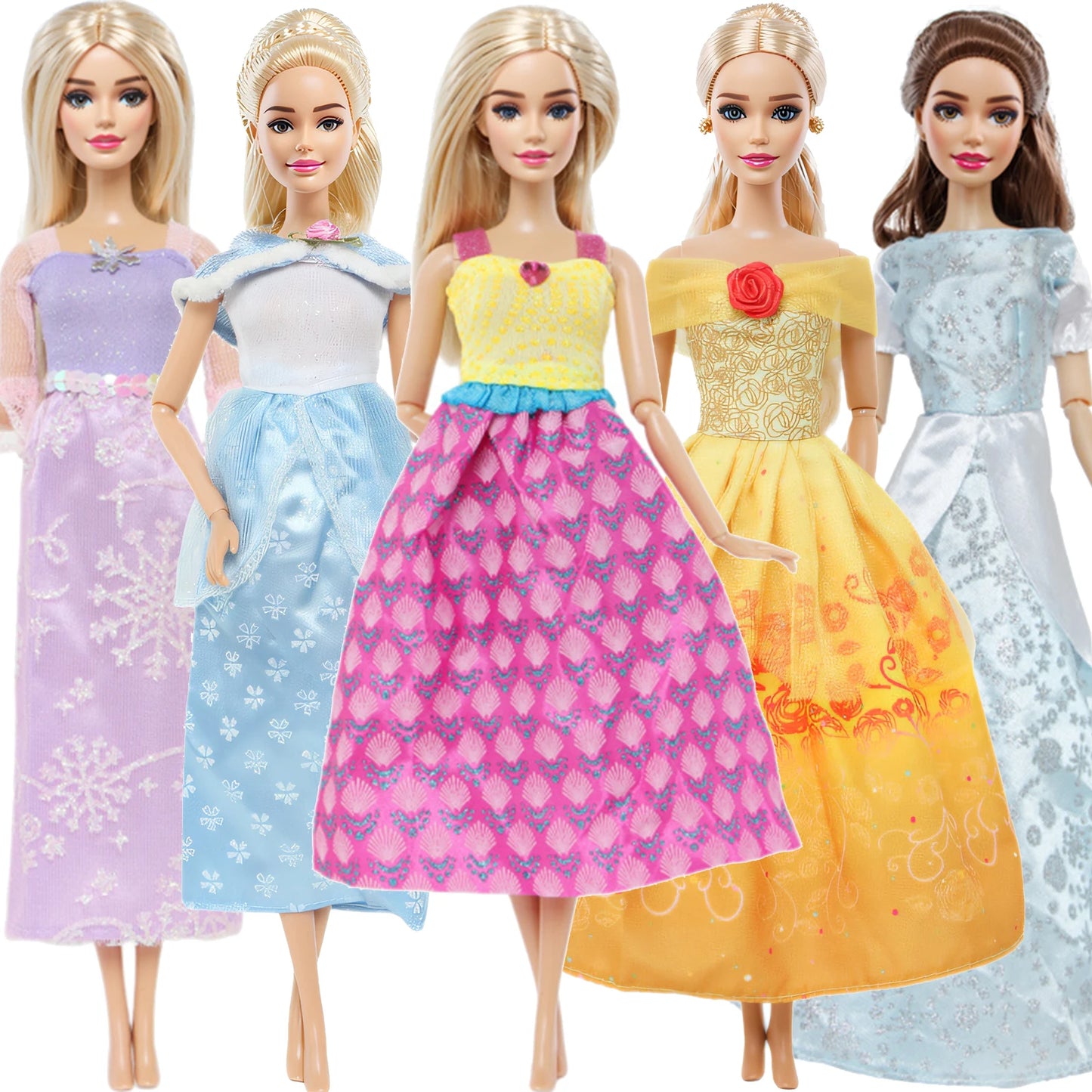 5 Set 3 Set Handmade Fashion Outfit Daily Casual Wear Blouse Shirt Vest Bottom Pants Skirt Clothes for Barbie Doll Accessories
