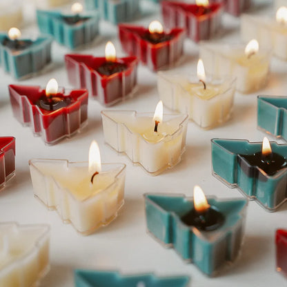 1pc Butterfly Christmas Tree Shape Scented Candles Home Fragrance Candle Aromatherapy Candles for Photo Prop Birthday Home Decor