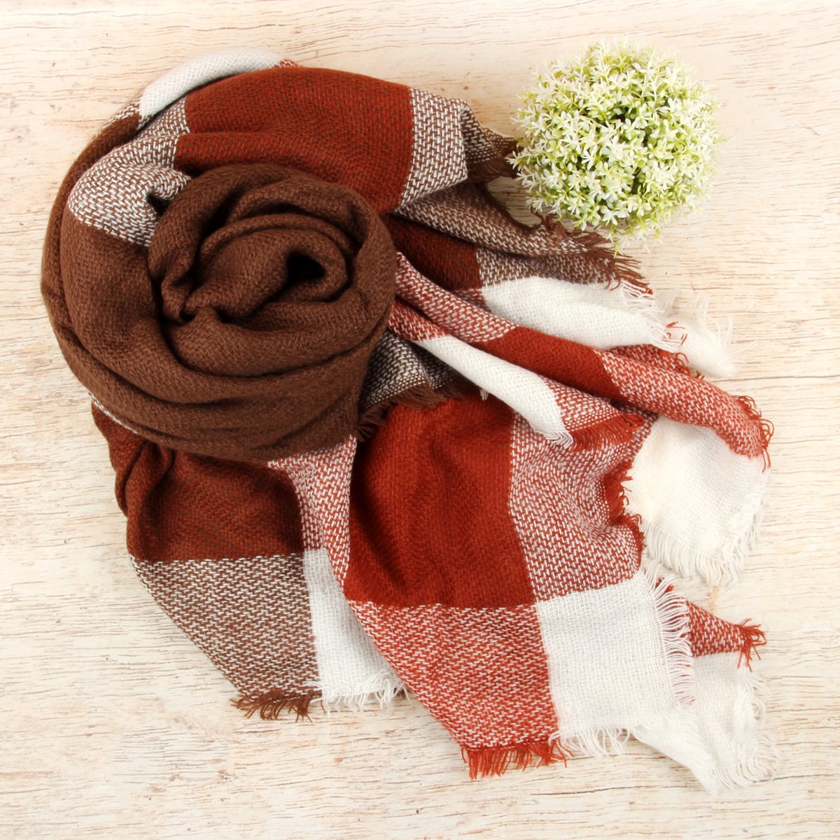 Hdf2217 - Blanket Fringed Scarf