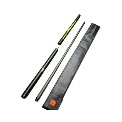 2 in 1 Little Monster 58" Black Evil Carbon Energy Break Punch Kick-Off Jump Billiard Pool Cue Stick 12.9mm