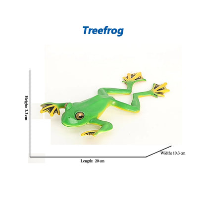 Figure Toy Frog Models Rainforest Animal Figurines TreeFrog Rana Deltoides Action Figures Bullfrog Animals Toys Games Kids Gifts