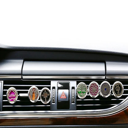 Car Air Freshener Car Perfume Diffuser Clip Car Air Auto Vent Freshener Essential Oil Perfume Locket (No Fragrance) C002