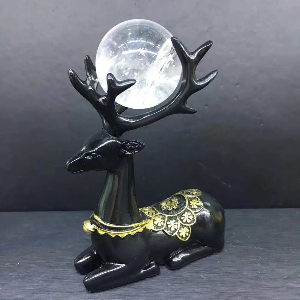 Natural Crystal Ball Decoration Stones Figurines Stand Gifts Home Decor Drop Shipping Christmas Gift