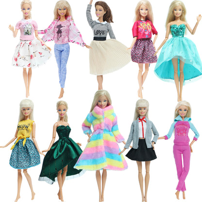 BJDBUS Doll Dress Newest Handmade Party High Quality Accessories Clothes for Barbie Doll Cloth Baby Girl Gift Toy Pants Skirt