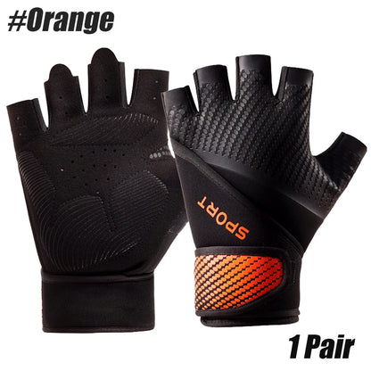 1 Pair Workout Gloves - Gym Weight Lifting Gloves With Wrist Wrap Support,Full Palm Protection & Extra Grips for Fitness,Pull-Up