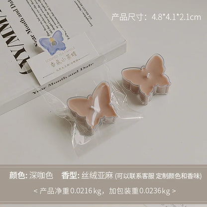 1pc Butterfly Christmas Tree Shape Scented Candles Home Fragrance Candle Aromatherapy Candles for Photo Prop Birthday Home Decor