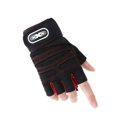 Gym Gloves Fitness Heavyweight Training Gloves Men Women Body Building Half Finger Non-Slip Gloves Wrist Weightlifting Sports
