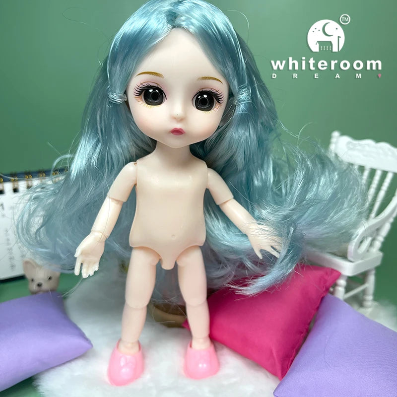 Doll for Girl Baby Doll Toys Children Kid Boy Toy PC Lover Holiday Gift Full Set Bjd 1/12 Mini Dolls Baby Clothes Dress Up