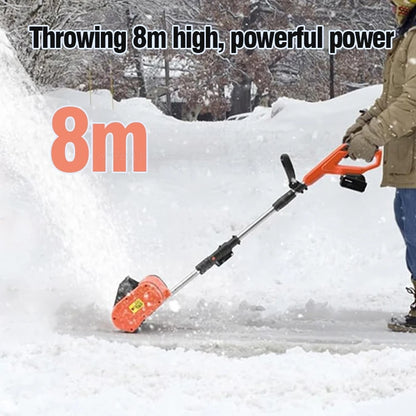 Snow Plow Electric Hand-Pushed Snow Blower Small Snow Clearing Equipment for Road  Snow Shoveling Household Snow Removal Machine