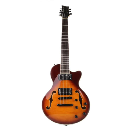 Good Quality 7 Seven String Vintage Sunburst Electric Guitar F Hole Electricas Electro Electrique Guitare Guiter Guitarra Gitar