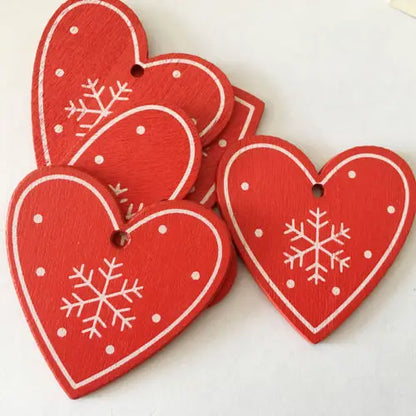 12pcs/Set Wooden Christmas Tree Toys Christmas Ornaments Christmas Decoration Party Home Wedding New Year 2022 Noel Navidad