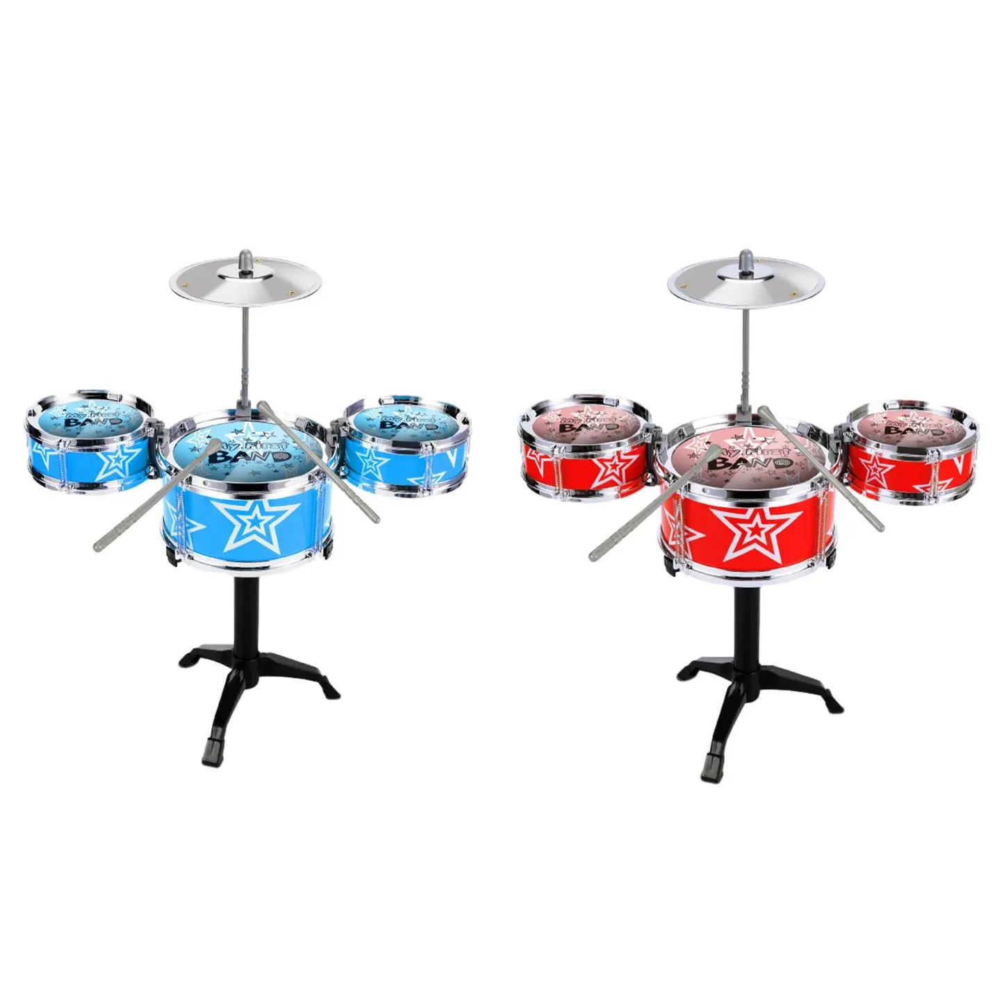 Kids Drum Set Toddlers Instrument Set Playset Portable for Girls Boys Gifts