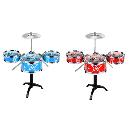 Kids Drum Set Toddlers Instrument Set Playset Portable for Girls Boys Gifts