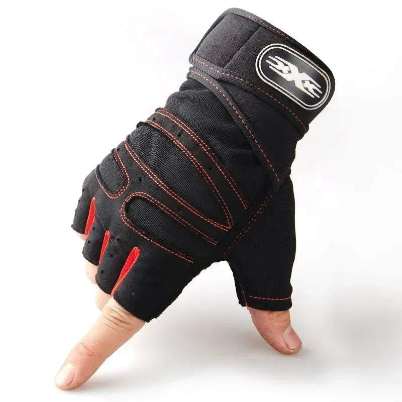 Gym Gloves for Men Women Fitness Weight Lifting Wristband Gloves Body Building Training Sports Exercise Cycling Glove Shockproof