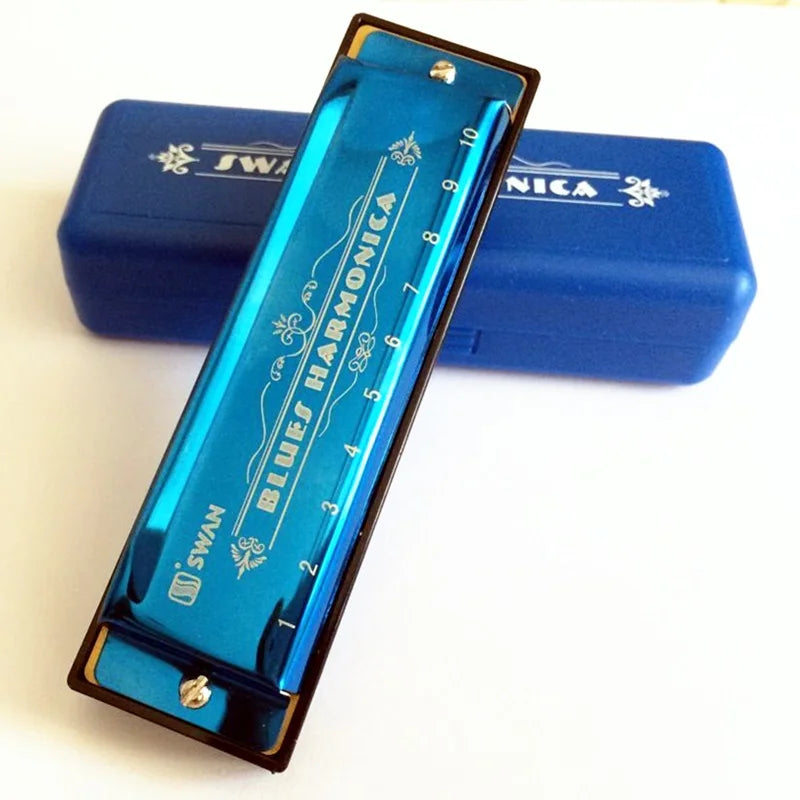 10-Holes Harmonica for Children, Harmonica With 10 Holes, Harmonica, C-Key Mouth, Musical Instrument, for Music