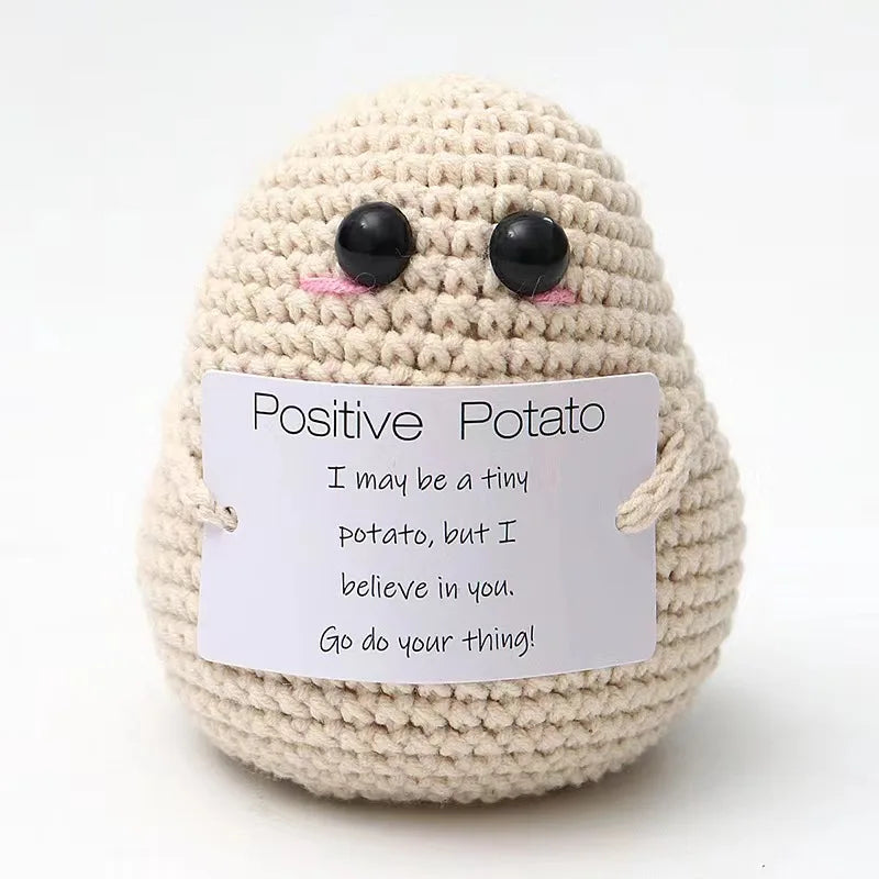 Pure Hand-Woven Positive Energy Lovely Potato Doll New Product Handmade Potato Home Room Decoration Christmas Gift