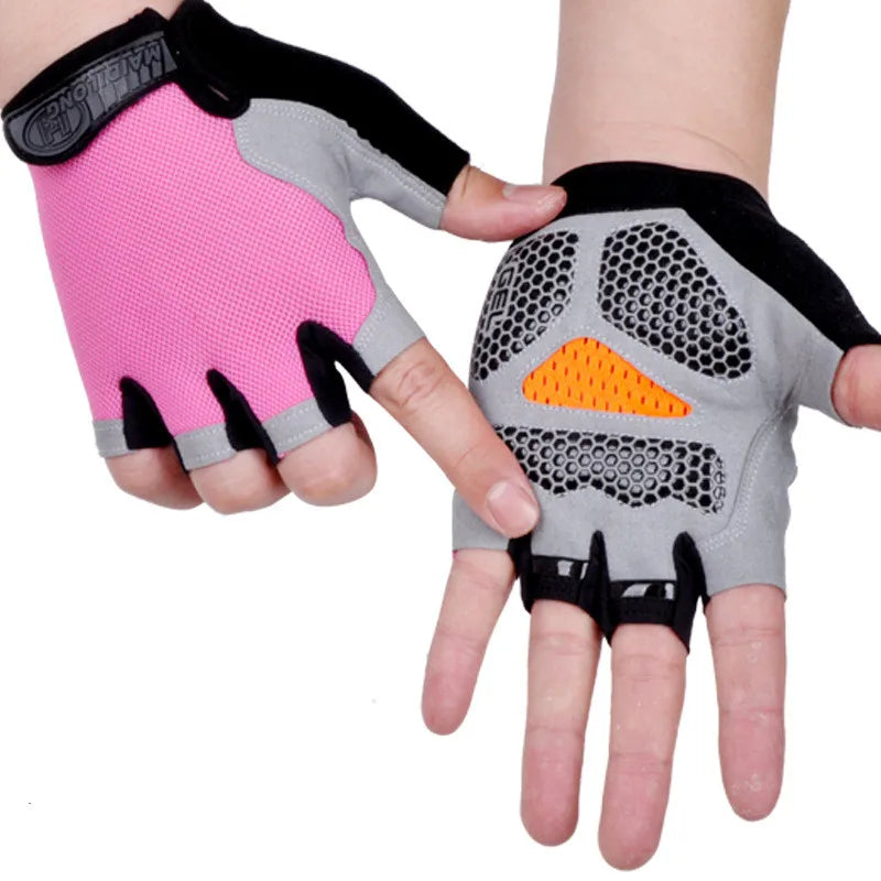 Gym Dumbbell Gloves Men Women Weightlifting Fitness Sport Training Exercise Gloves Non Slip Breathable Half Finger Cycling Glove